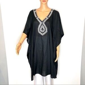 Badgley Mischka embellished swim cover up S